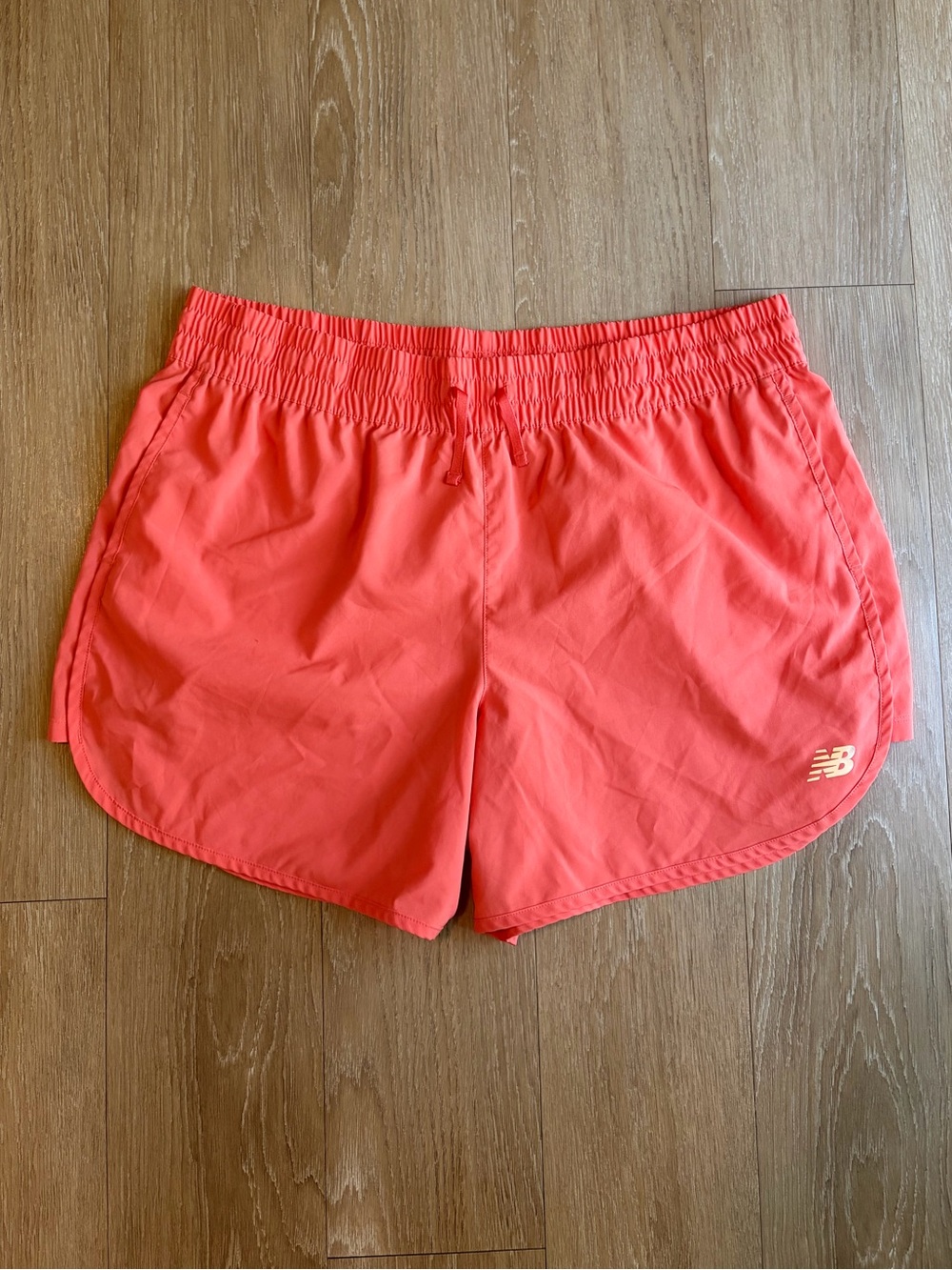 New Balance Coral-Pink Athletic Shorts